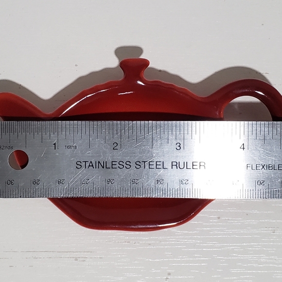 Cerise Maple Syrup Petite Jug & Tea Bag Holder / Spoon Rest Le Creuset NEW - Picture 5 of 5